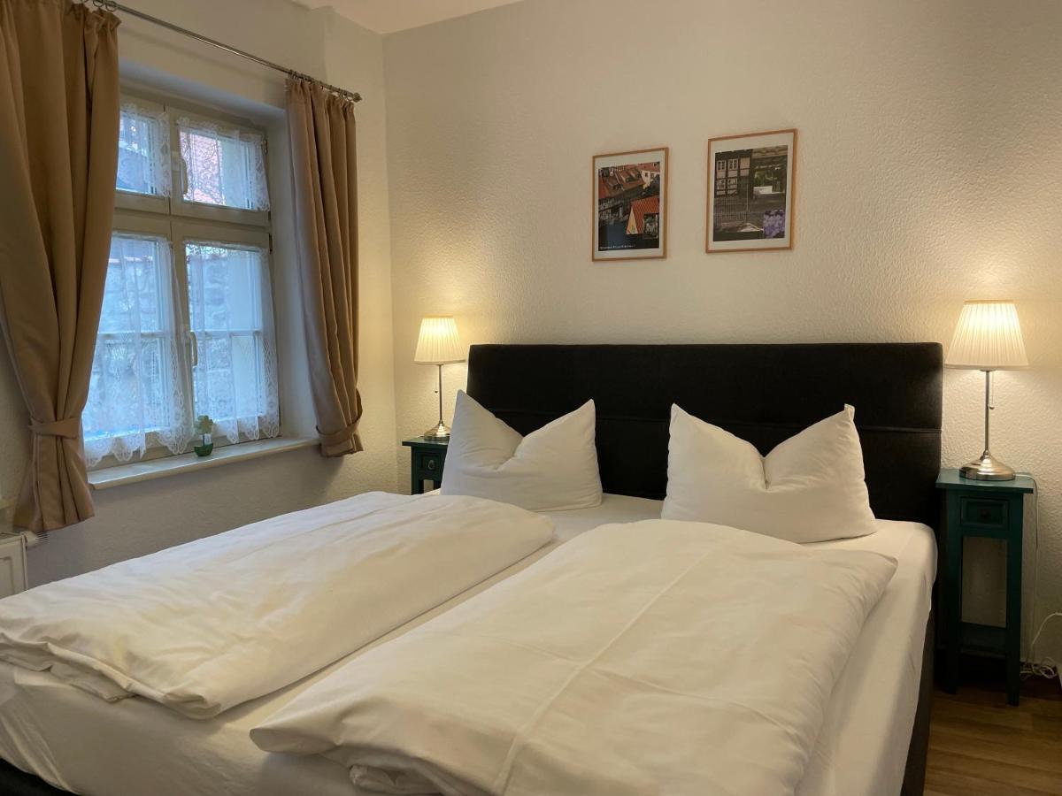 Urlaub Im Fachwerk - Klink Appartement Quedlinburg Buitenkant foto