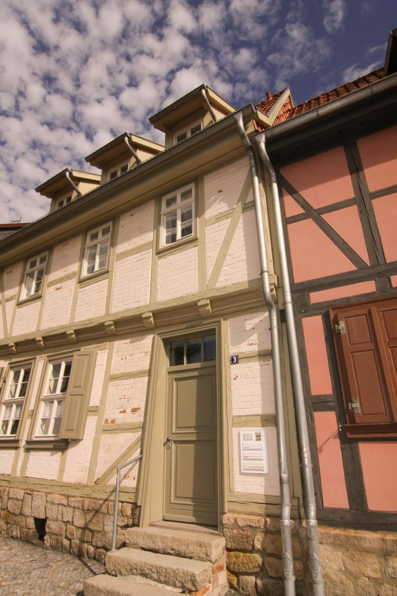 Urlaub Im Fachwerk - Klink Appartement Quedlinburg Buitenkant foto