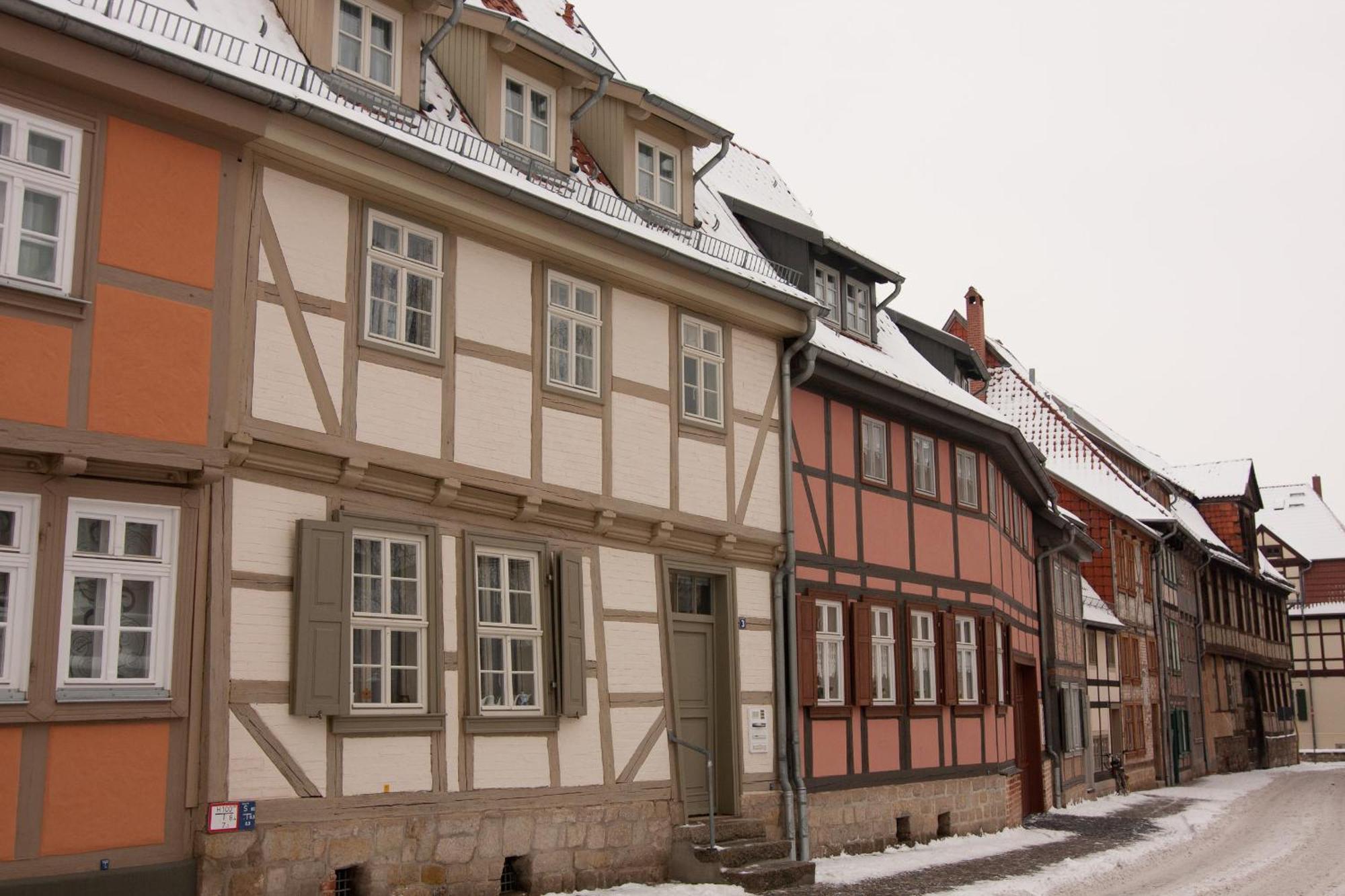 Urlaub Im Fachwerk - Klink Appartement Quedlinburg Buitenkant foto