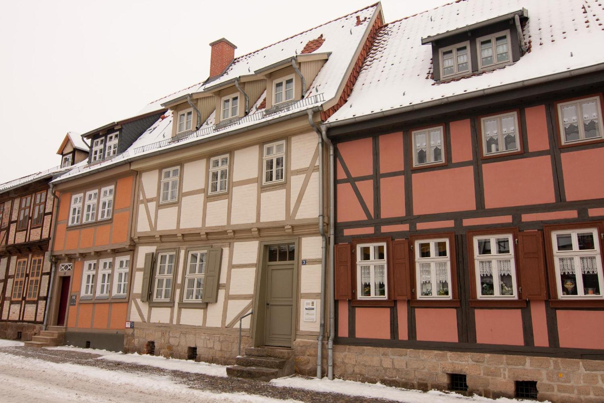 Urlaub Im Fachwerk - Klink Appartement Quedlinburg Buitenkant foto
