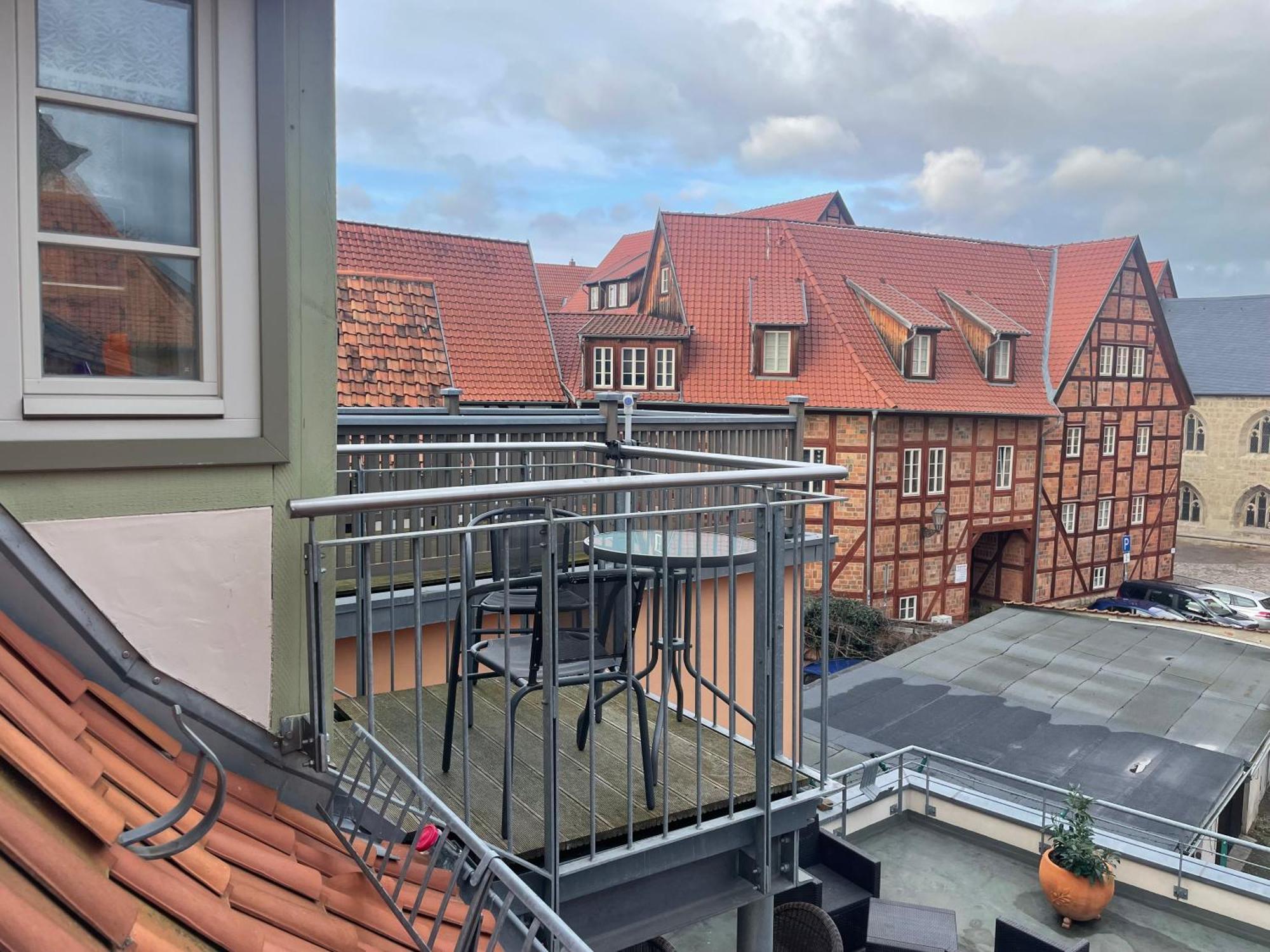 Urlaub Im Fachwerk - Klink Appartement Quedlinburg Buitenkant foto
