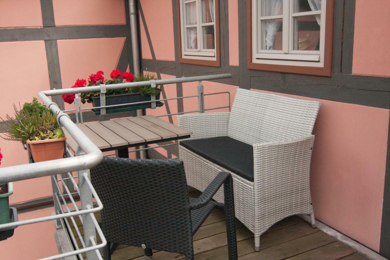 Urlaub Im Fachwerk - Klink Appartement Quedlinburg Buitenkant foto